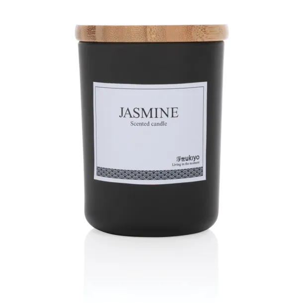  Ukiyo deluxe scented candle with bamboo lid - Ukiyo Black 