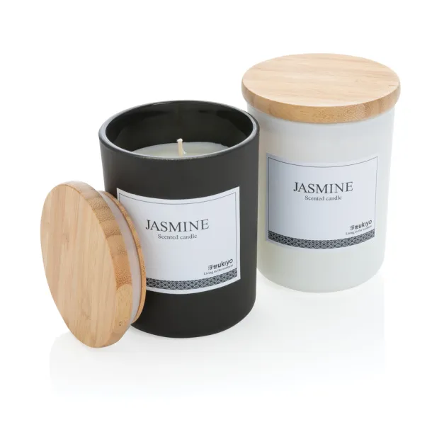  Ukiyo deluxe scented candle with bamboo lid - Ukiyo Black 