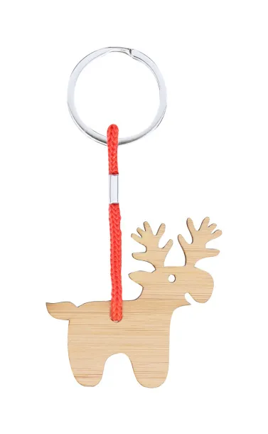 Kymor Christmas keyring, reindeer Natural Red