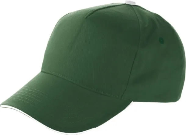 Beau pamučna kapa - 5 panela Zelena