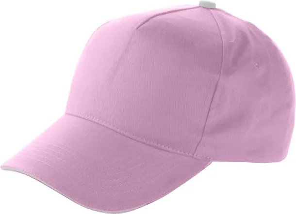 Beau pamučna kapa - 5 panela pink