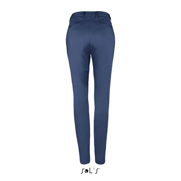  SOL'S JARED WOMEN - SATIN STRETCH TROUSERS - SOL'S French Navy