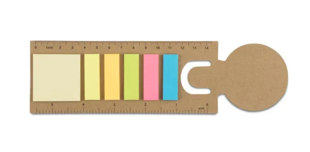 MEMO bookmark sa stickerima naturalny