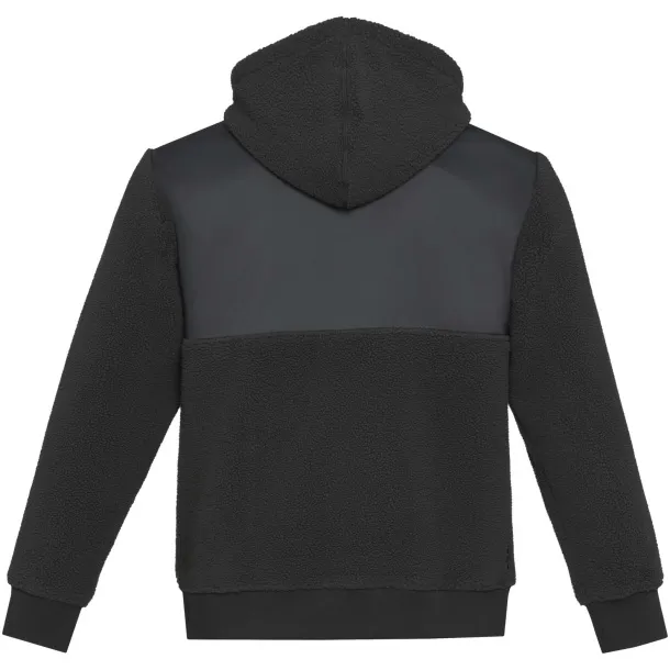 Evans unisex recycled sherpa fleece - Elevate NXT Solid black
