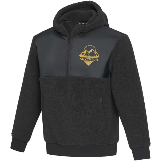 Evans unisex recycled sherpa fleece - Elevate NXT Solid black
