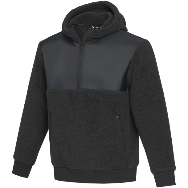 Evans unisex recycled sherpa fleece - Elevate NXT Solid black