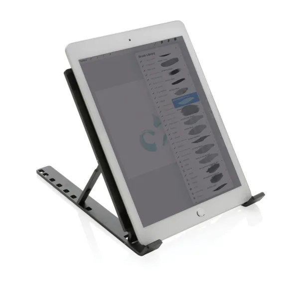  Terra RCS recycled aluminum universal laptop/tablet stand - XD Xclusive Grey 