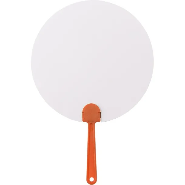  Hand fan orange