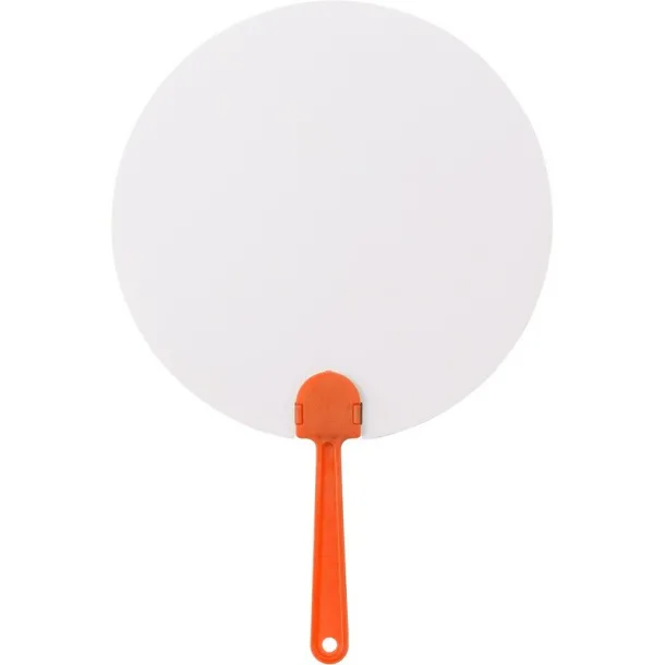  Hand fan orange