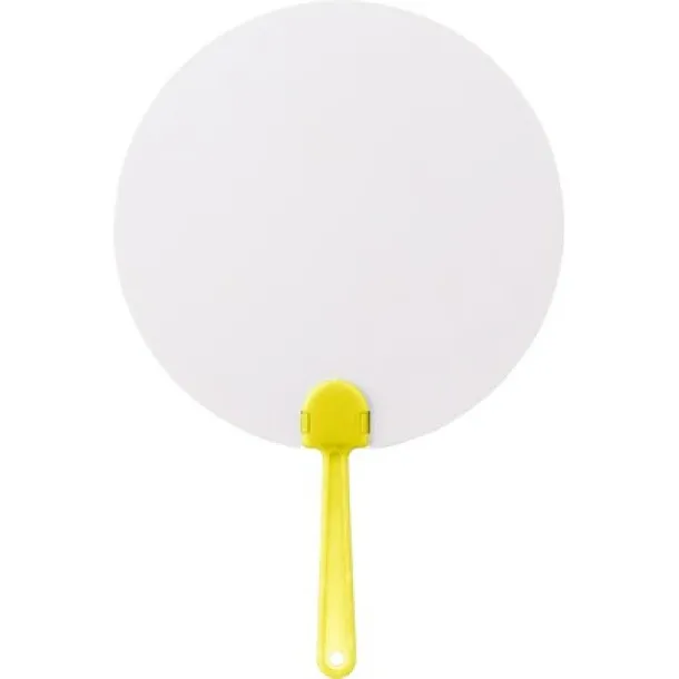  Hand fan yellow