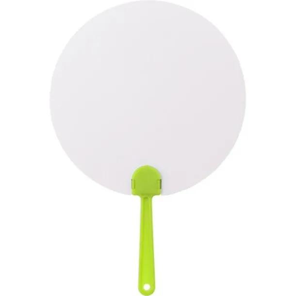  Hand fan lime green