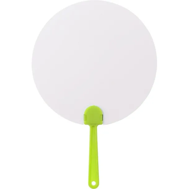  Hand fan lime green