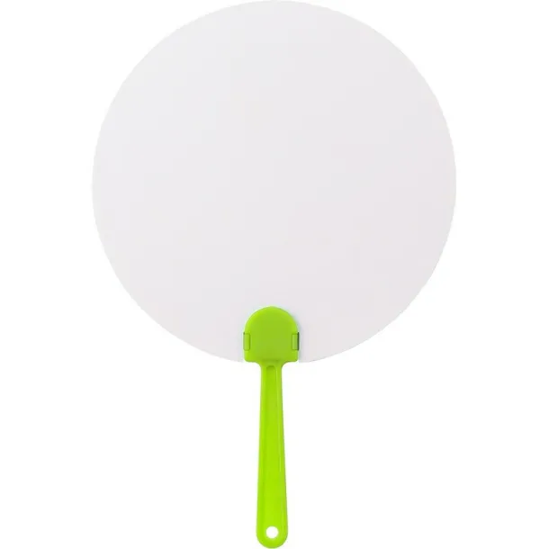  Hand fan lime green