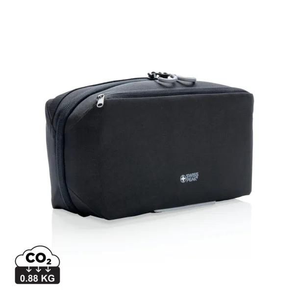  Swiss Peak AWARE™ toiletry bag PVC free - Swiss Peak Black 