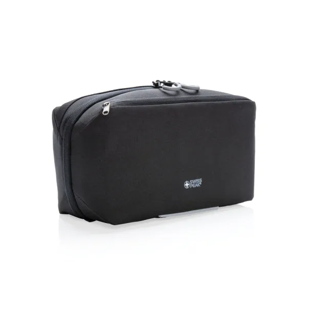  Swiss Peak AWARE™ toiletry bag PVC free - Swiss Peak Black 