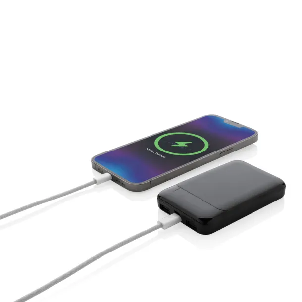  Prijenosna baterija od RCS reciklirane plastike, 5 000 mAh - XD Collection Crna
