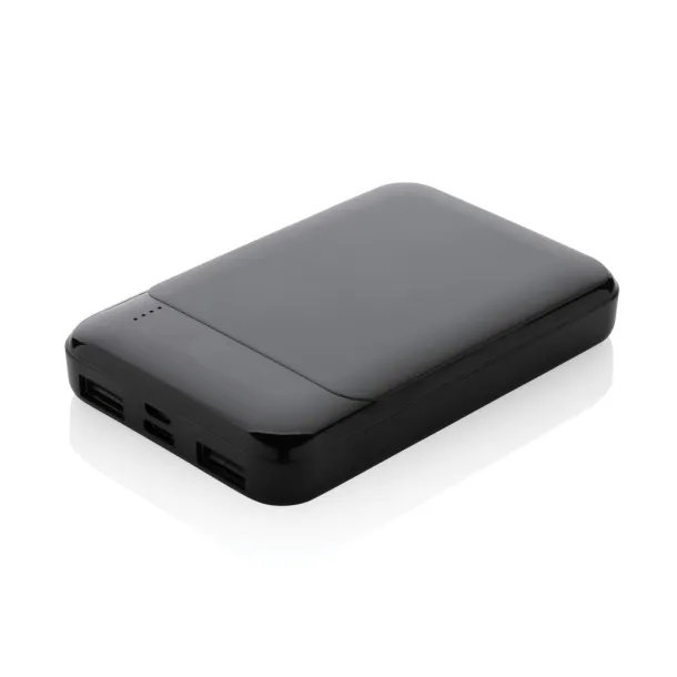  Prijenosna baterija od RCS reciklirane plastike, 5 000 mAh - XD Collection Crna