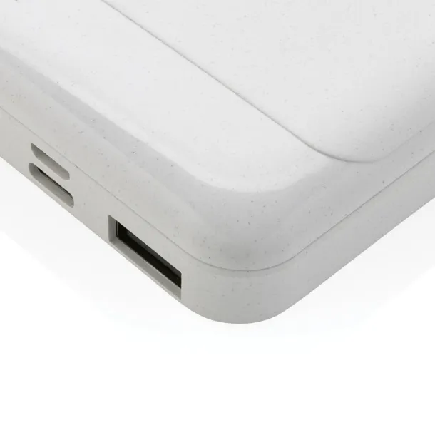  Prijenosna baterija od RCS reciklirane plastike, 5 000 mAh - XD Collection Bijela