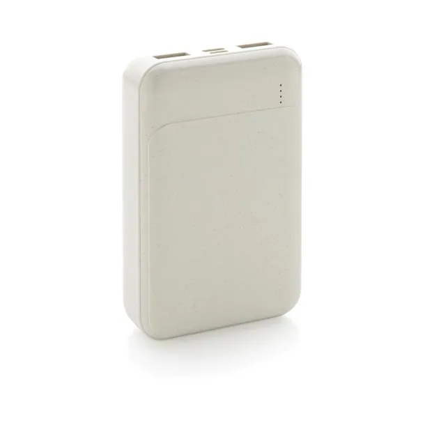  RCS standard recycled plastic 10.000 mAh powerbank - XD Collection White 