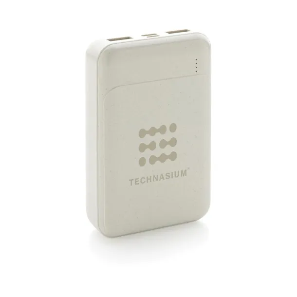  RCS standard recycled plastic 10.000 mAh powerbank - XD Collection White 