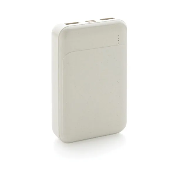  RCS standard recycled plastic 10.000 mAh powerbank - XD Collection White 