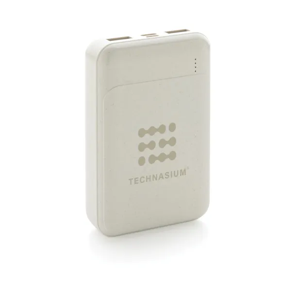  RCS standard recycled plastic 10.000 mAh powerbank - XD Collection White 