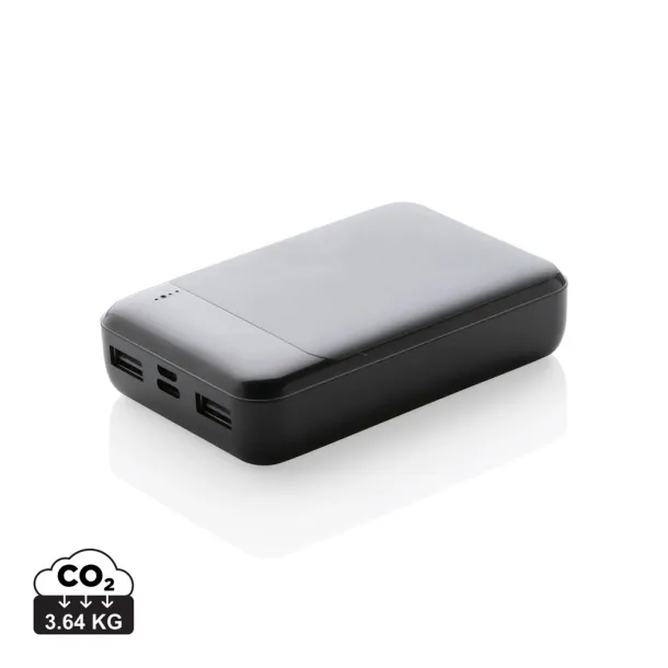  RCS reciklirana prijenosna baterija - 10.000 mAh - XD Collection Crna 