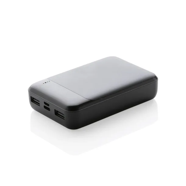  RCS standard recycled plastic 10.000 mAh powerbank - XD Collection Black 