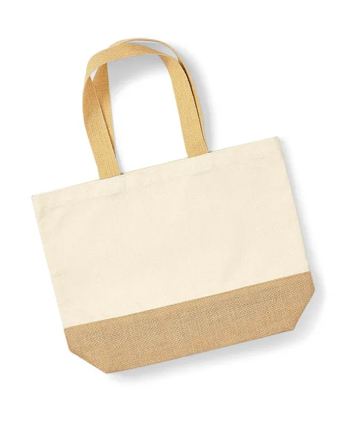  Jute Base Canvas Tote, cotton 407 g/m² - Westford Mill Prirodna