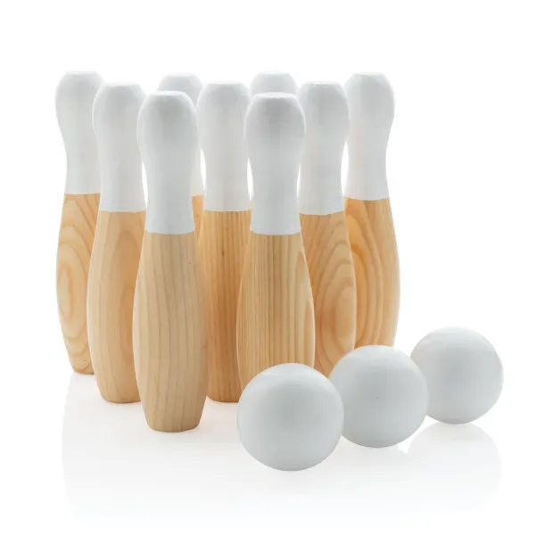  Wooden skittles set - XD Collection Brown 