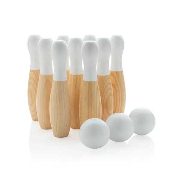  Wooden skittles set - XD Collection Brown 