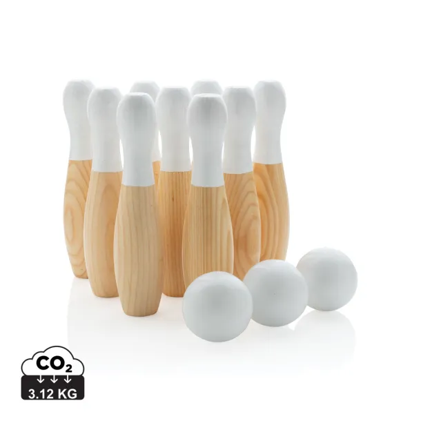  Wooden skittles set - XD Collection Brown 