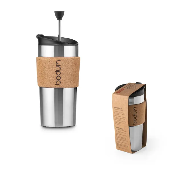 TRAVEL PRESS CORK Putna šalica, 450 ml