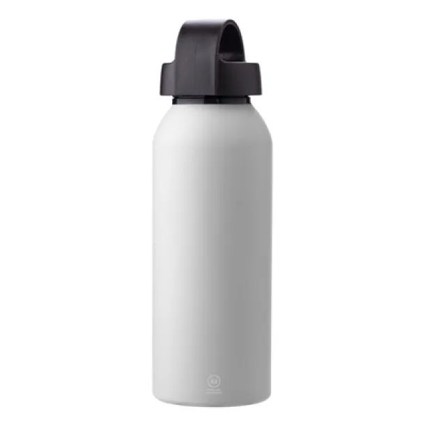  Recycled aluminium sports bottle 500 ml white