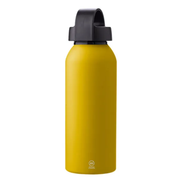  Recycled aluminium sports bottle 500 ml yellow