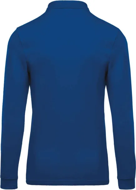  MEN'S LONG-SLEEVED PIQUÉ POLO SHIRT - Kariban Light Royal Blue