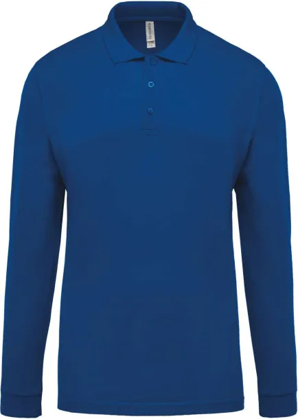  MEN'S LONG-SLEEVED PIQUÉ POLO SHIRT - Kariban Light Royal Blue