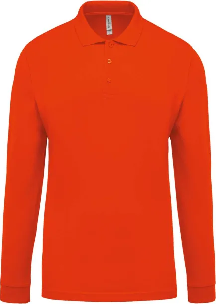  MEN'S LONG-SLEEVED PIQUÉ POLO SHIRT - Kariban Orange