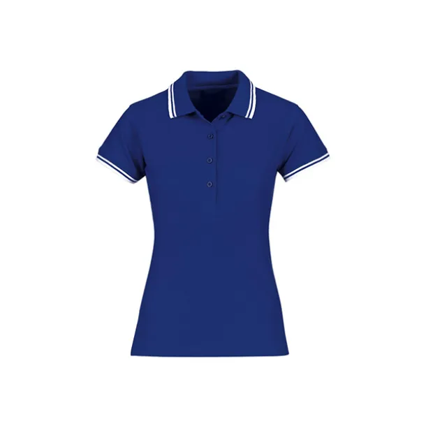 ADRIA women’s tipping polo shirt - EXPLODE Royal blue