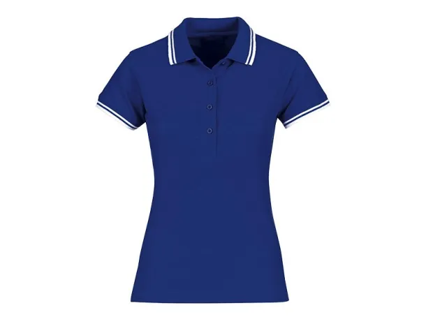 ADRIA women’s tipping polo shirt - EXPLODE Royal blue