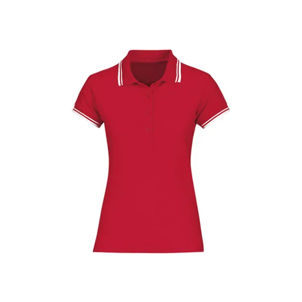 ADRIA women’s tipping polo shirt - EXPLODE Red