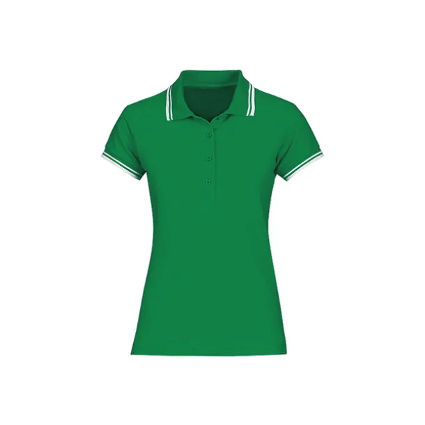 ADRIA women’s tipping polo shirt - EXPLODE Kelly green