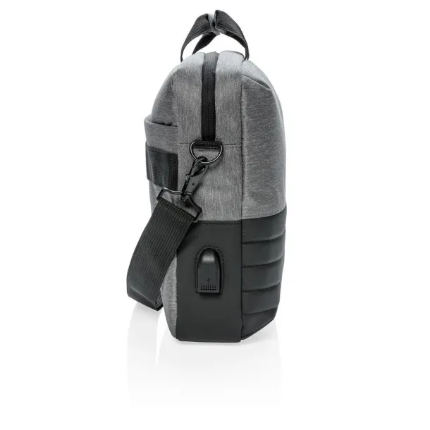  Swiss Peak RFID 15.6" laptop bag Cool Grey 9 Black