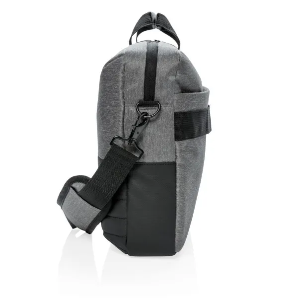  Swiss Peak RFID 15.6" laptop bag Cool Grey 9 Black