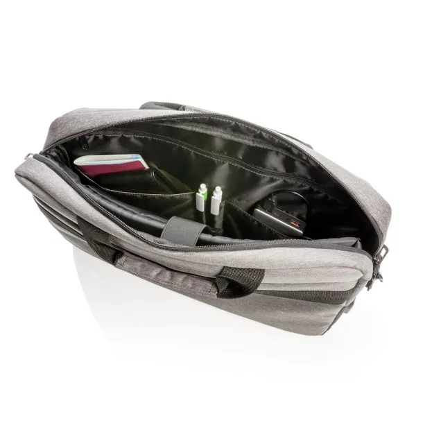  Swiss Peak RFID 15.6" laptop bag Cool Grey 9 Black