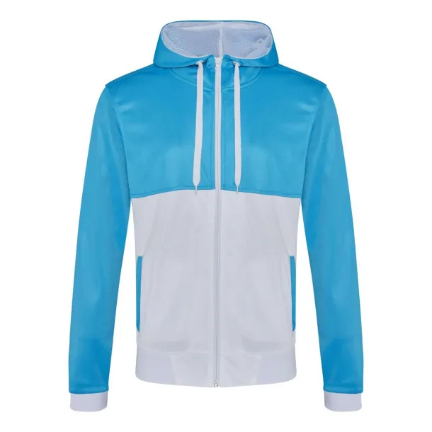  Retro hoodie - Just Cool Sapphire Blue Bijela