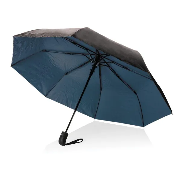  21" Impact AWARE™ RPET Pongee bi color mini umbrella - XD Collection Blue 