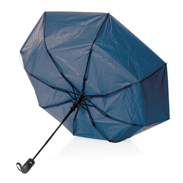  21" Impact AWARE™ RPET Pongee bi color mini umbrella - XD Collection Blue 