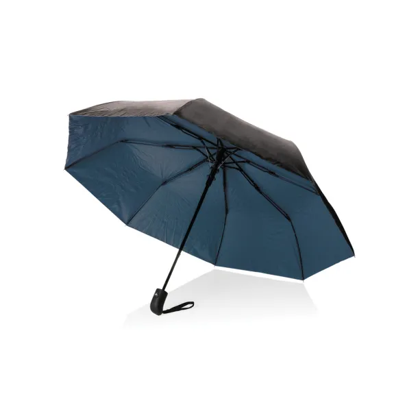  21" Impact AWARE™ RPET Pongee bi color mini umbrella - XD Collection Blue 