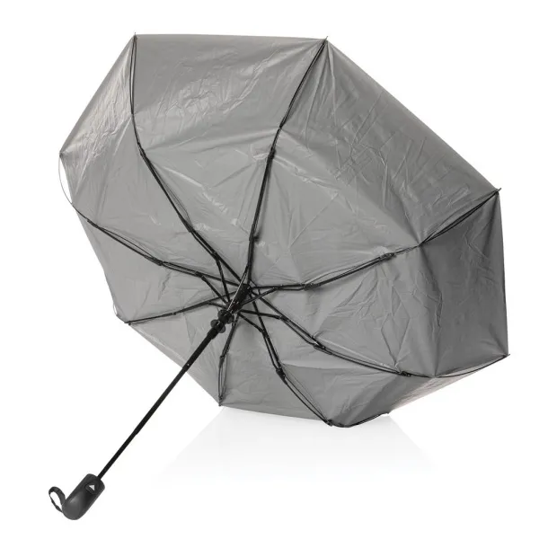  21" Impact AWARE™ RPET Pongee bi color mini umbrella - XD Collection silver 